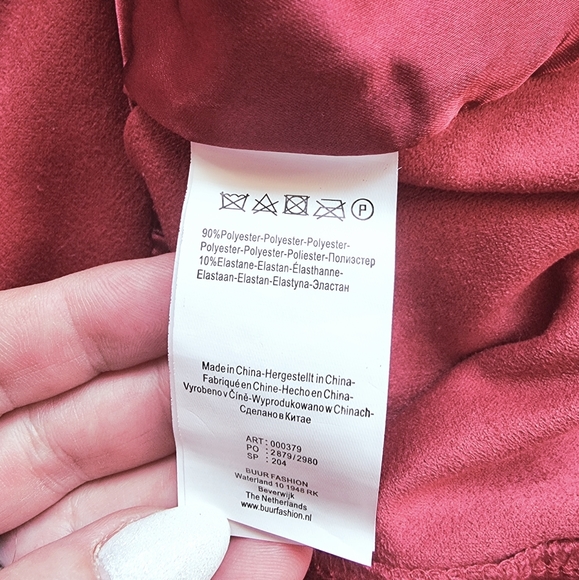 Yest | The Netherlands |  Super Soft Cranberry Blazer Jacket - Picture 6 of 8